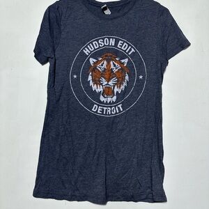 Hudson Edit Detroit Lions Dark Gray Graphic T-Shirt